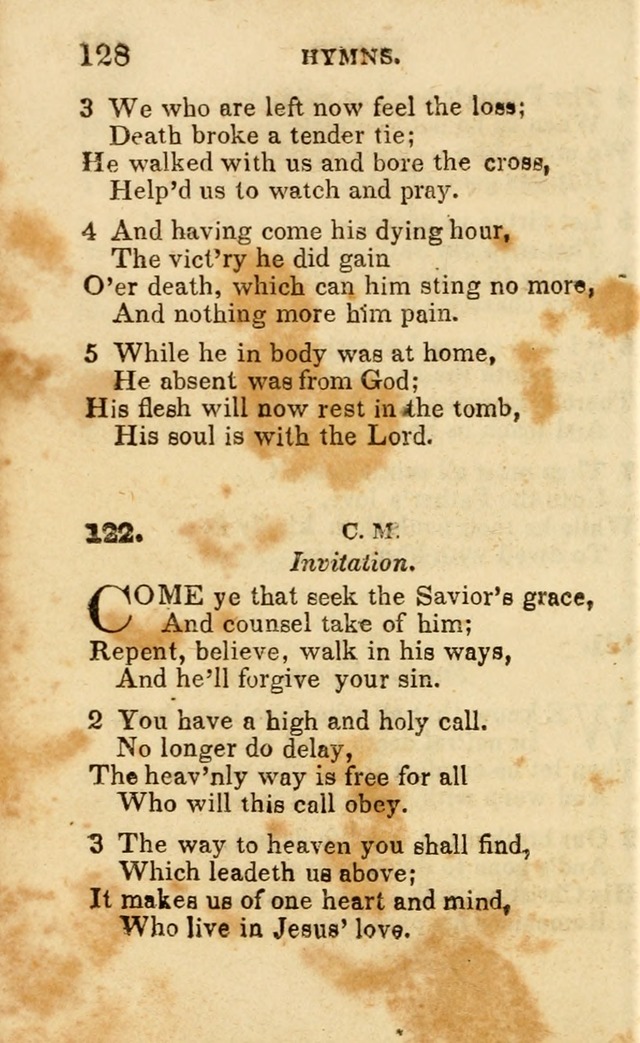 A Collection of Hymns, Designed for the Use of the Church of Christ page 129
