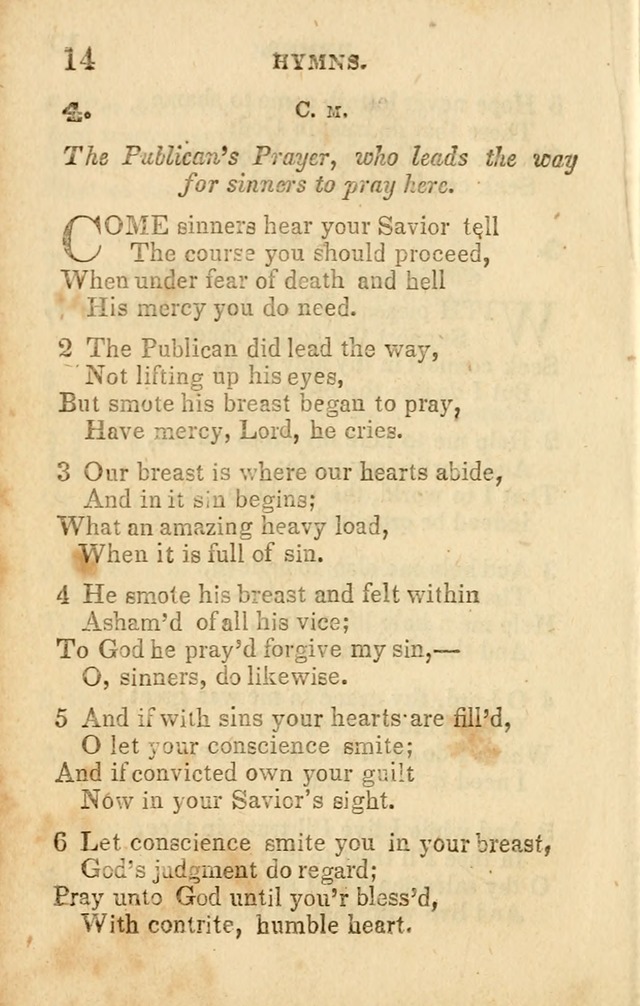 A Collection of Hymns, Designed for the Use of the Church of Christ page 15