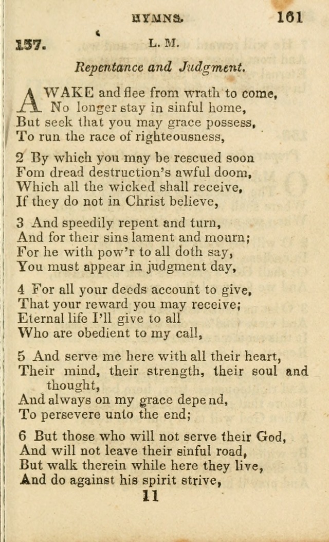 A Collection of Hymns, Designed for the Use of the Church of Christ page 162