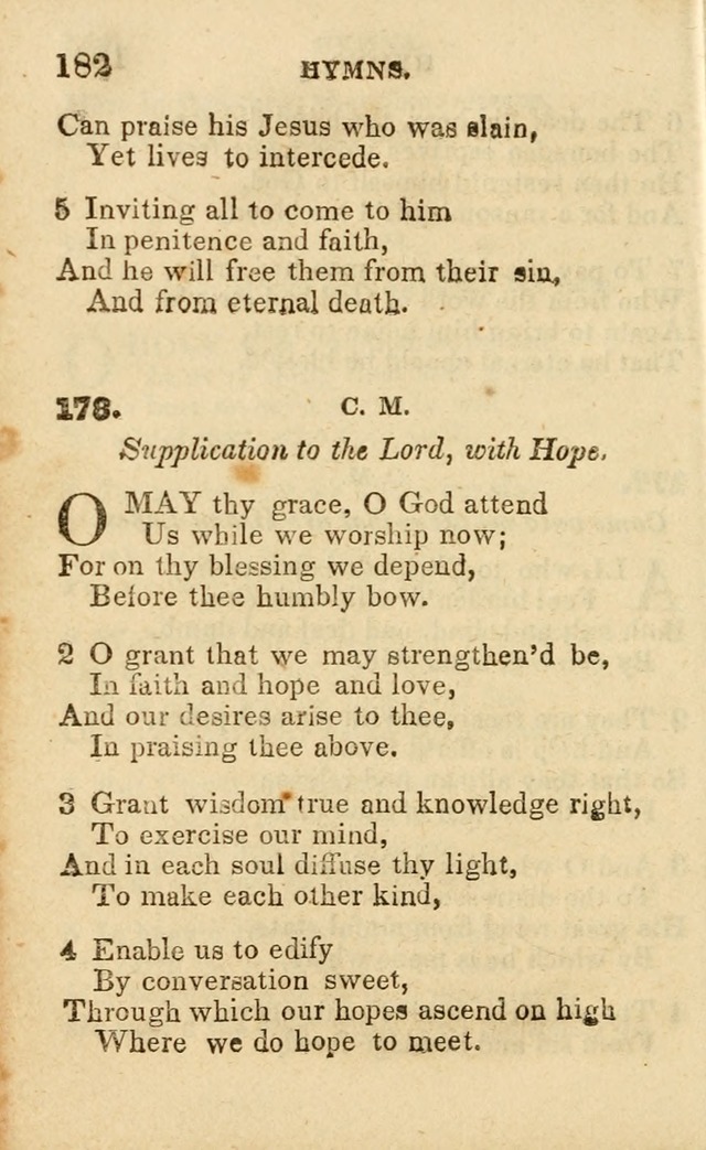 A Collection of Hymns, Designed for the Use of the Church of Christ page 183