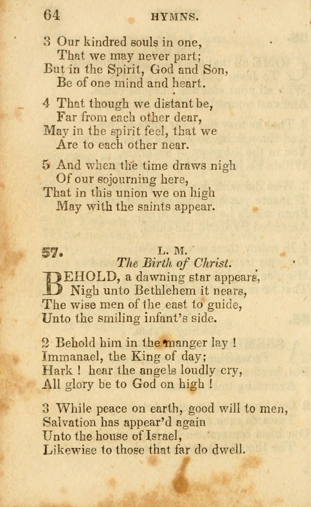 A Collection of Hymns, Designed for the Use of the Church of Christ page 65