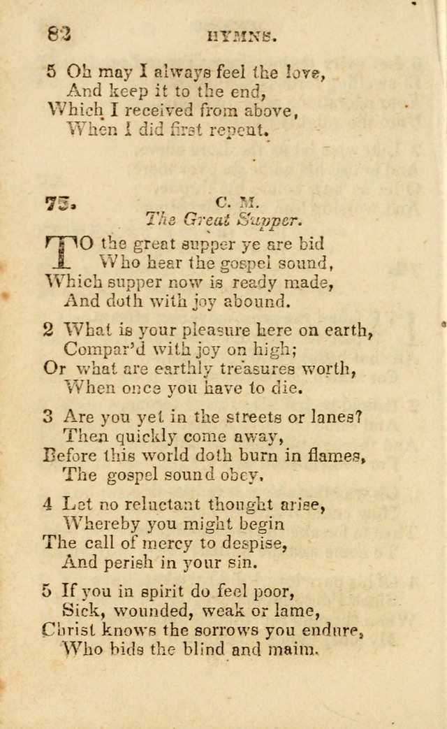 A Collection of Hymns, Designed for the Use of the Church of Christ page 83