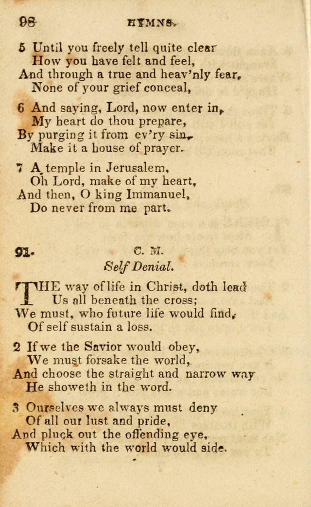 A Collection of Hymns, Designed for the Use of the Church of Christ page 99