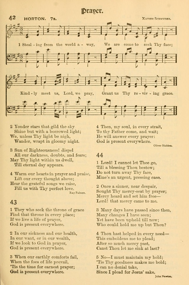 Church Hymns and Gospel Songs: for use in church services, prayer meetings, and other religious gatherings  page 17