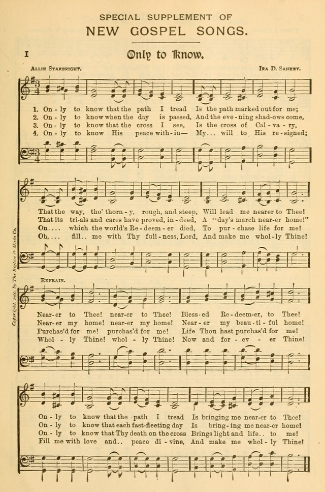 Church Hymns and Gospel Songs: for use in church services, prayer meetings, and other religious gatherings  page 207