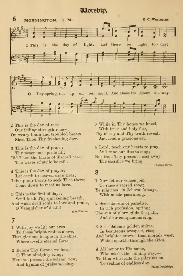 Church Hymns and Gospel Songs: for use in church services, prayer meetings, and other religious gatherings  page 4