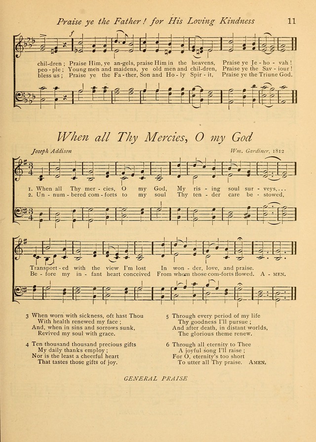 The Church and Home Hymnal: containing hymns and tunes for church service, for prayer meetings, for Sunday schools, for praise service, for home circles, for young people, children and special occasio page 22