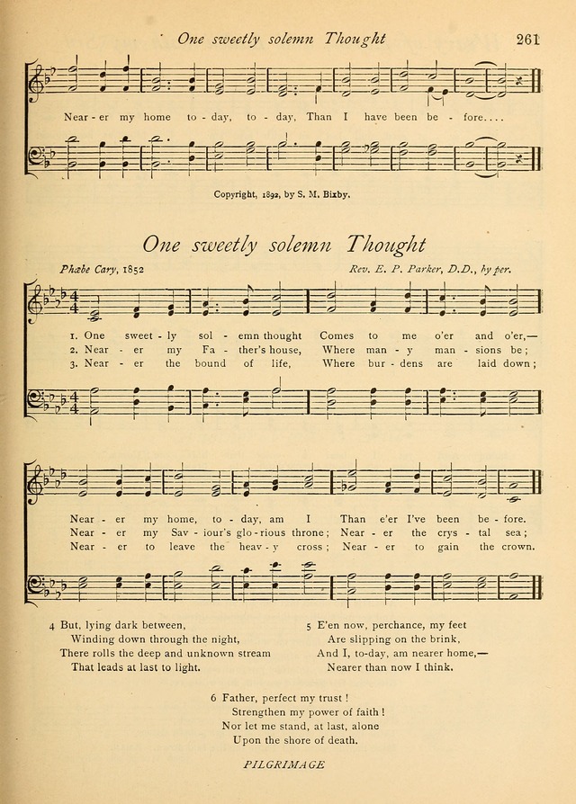 The Church and Home Hymnal: containing hymns and tunes for church service, for prayer meetings, for Sunday schools, for praise service, for home circles, for young people, children and special occasio page 274