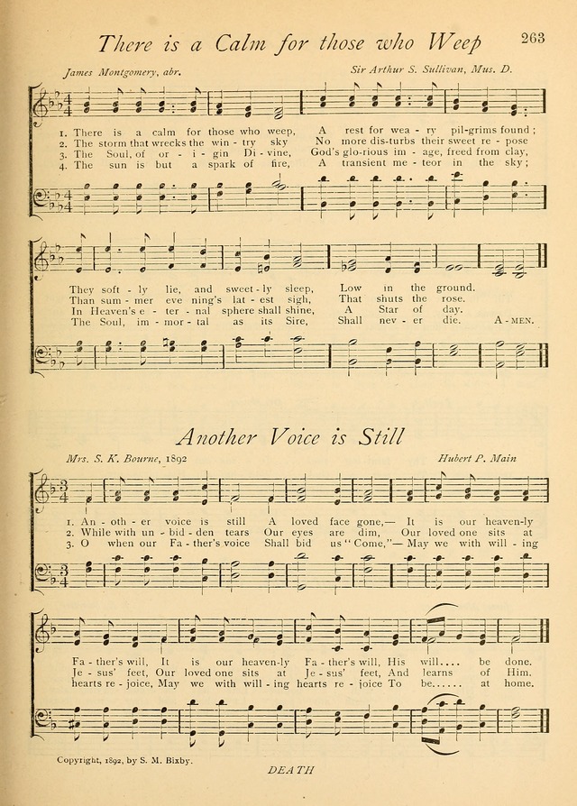 The Church and Home Hymnal: containing hymns and tunes for church service, for prayer meetings, for Sunday schools, for praise service, for home circles, for young people, children and special occasio page 276