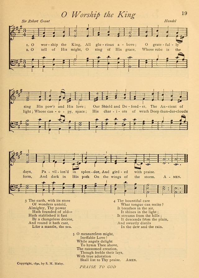The Church and Home Hymnal: containing hymns and tunes for church service, for prayer meetings, for Sunday schools, for praise service, for home circles, for young people, children and special occasio page 30