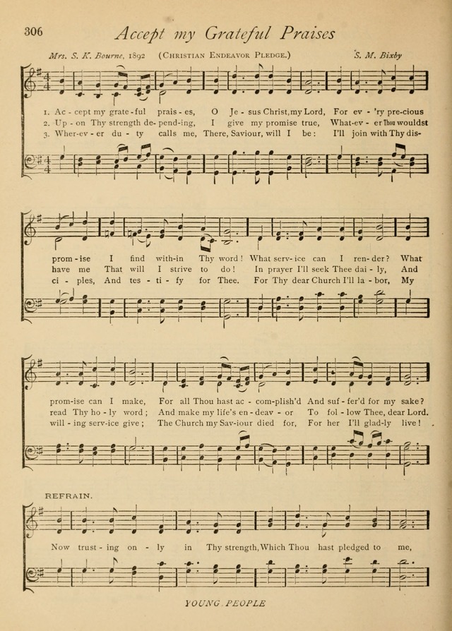 The Church and Home Hymnal: containing hymns and tunes for church service, for prayer meetings, for Sunday schools, for praise service, for home circles, for young people, children and special occasio page 319