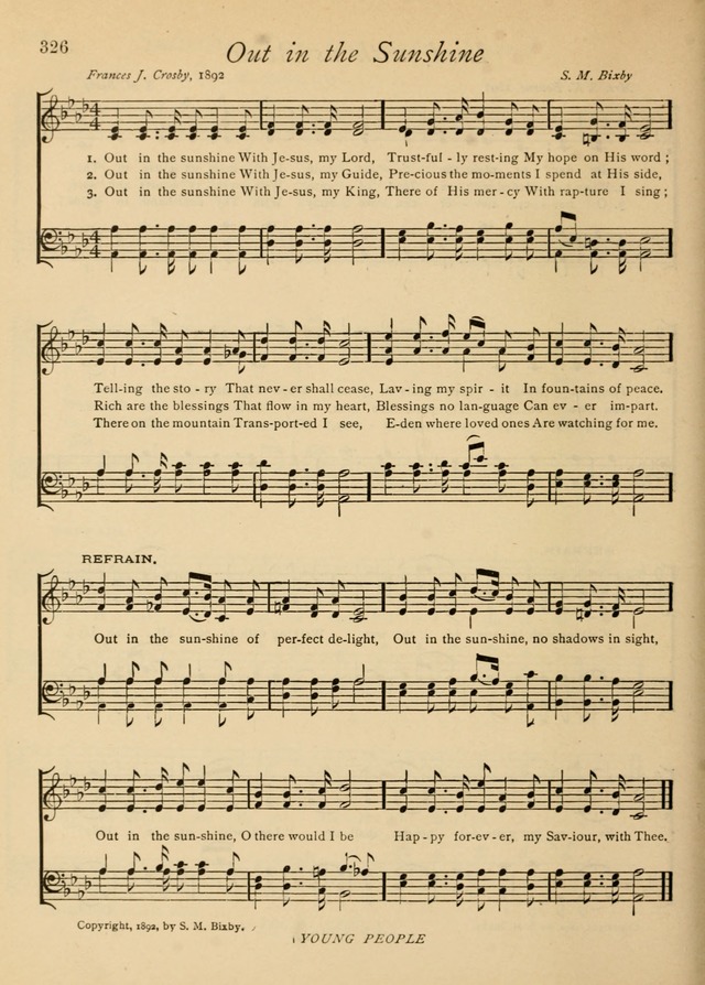 The Church and Home Hymnal: containing hymns and tunes for church service, for prayer meetings, for Sunday schools, for praise service, for home circles, for young people, children and special occasio page 339