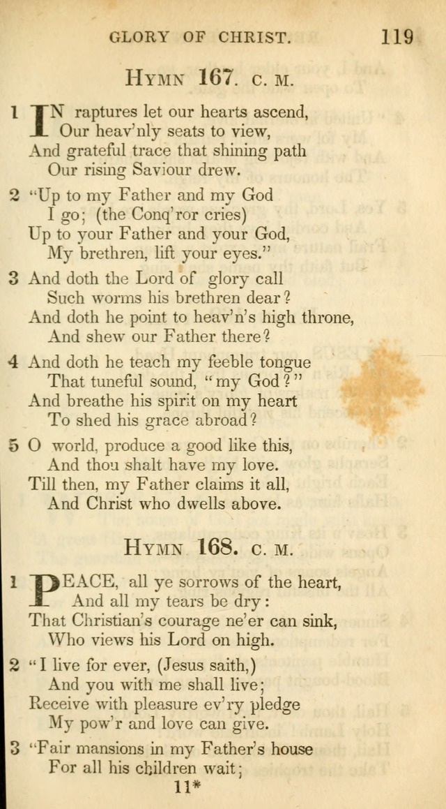 A Collection of Hymns and a Liturgy: for the use of Evangelical Lutheran Churches, to which are added prayers for families and individuals (New and Enl. Stereotype Ed.) page 119
