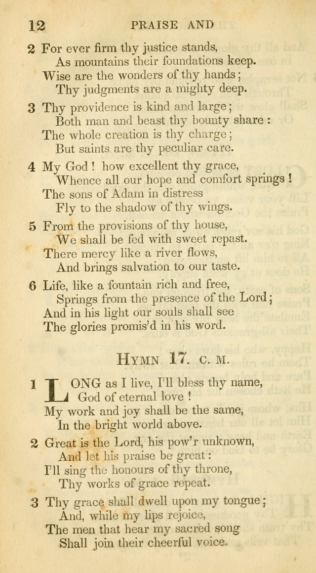 A Collection of Hymns and a Liturgy: for the use of Evangelical Lutheran Churches, to which are added prayers for families and individuals (New and Enl. Stereotype Ed.) page 12