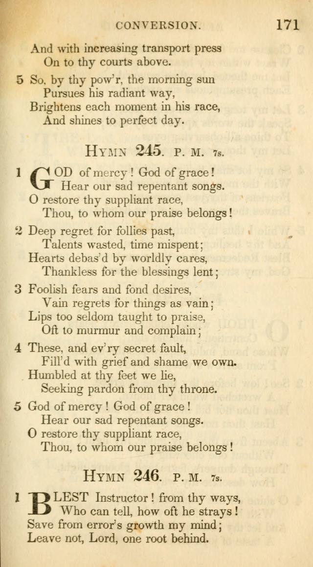 A Collection of Hymns and a Liturgy: for the use of Evangelical Lutheran Churches, to which are added prayers for families and individuals (New and Enl. Stereotype Ed.) page 171