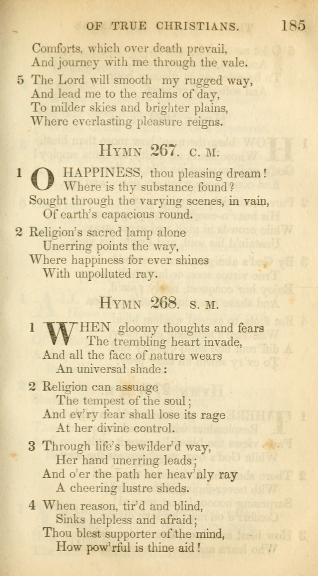 A Collection of Hymns and a Liturgy: for the use of Evangelical Lutheran Churches, to which are added prayers for families and individuals (New and Enl. Stereotype Ed.) page 185