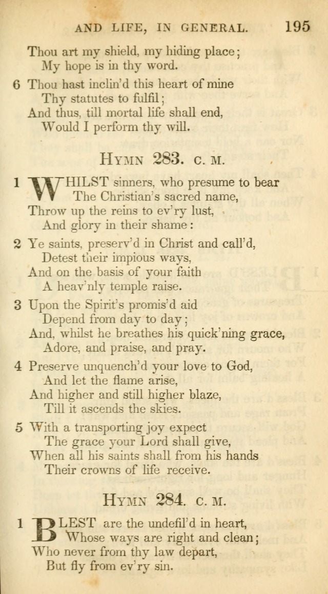 A Collection of Hymns and a Liturgy: for the use of Evangelical Lutheran Churches, to which are added prayers for families and individuals (New and Enl. Stereotype Ed.) page 195