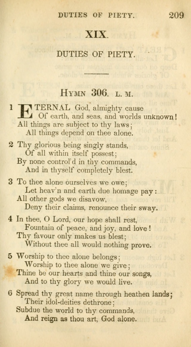 A Collection of Hymns and a Liturgy: for the use of Evangelical Lutheran Churches, to which are added prayers for families and individuals (New and Enl. Stereotype Ed.) page 209