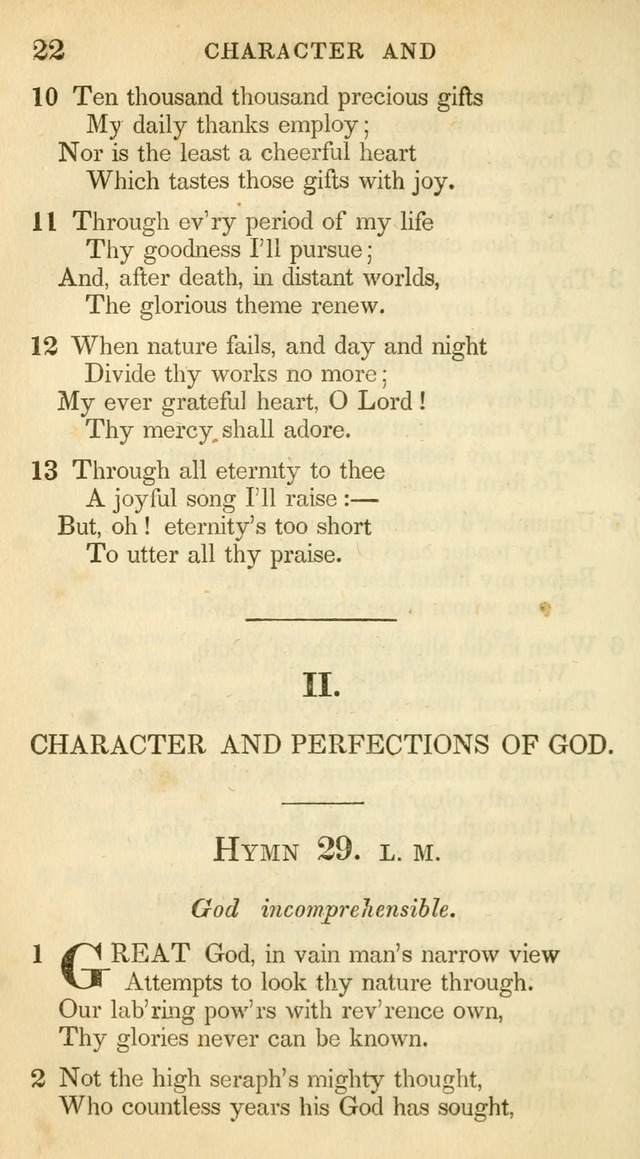A Collection of Hymns and a Liturgy: for the use of Evangelical Lutheran Churches, to which are added prayers for families and individuals (New and Enl. Stereotype Ed.) page 22