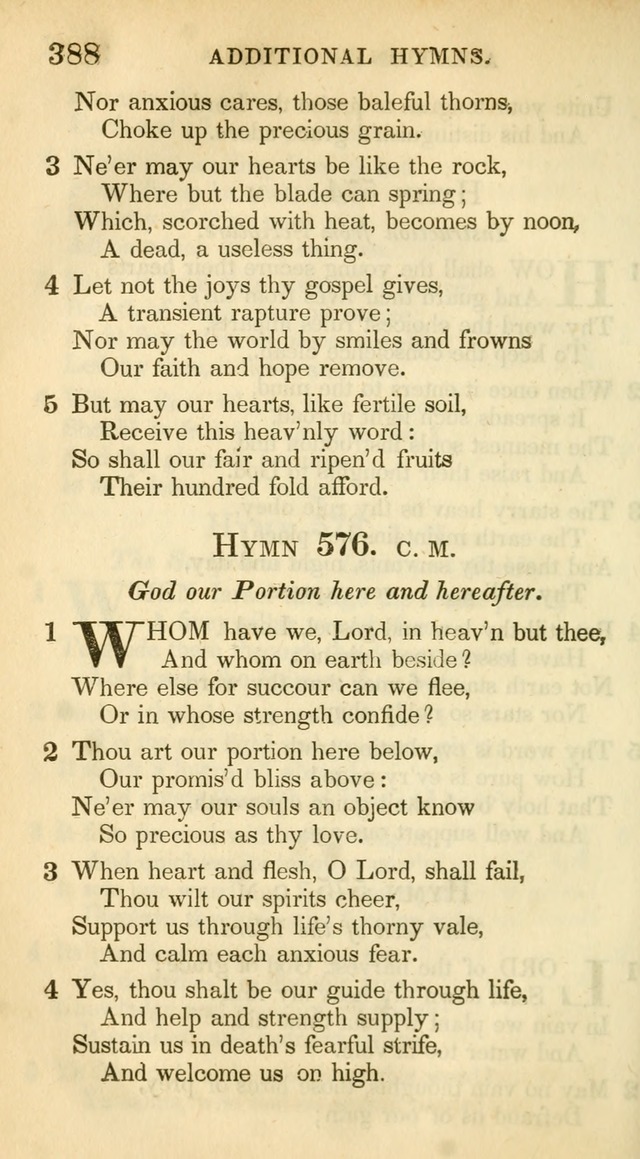 A Collection of Hymns and a Liturgy: for the use of Evangelical Lutheran Churches, to which are added prayers for families and individuals (New and Enl. Stereotype Ed.) page 388