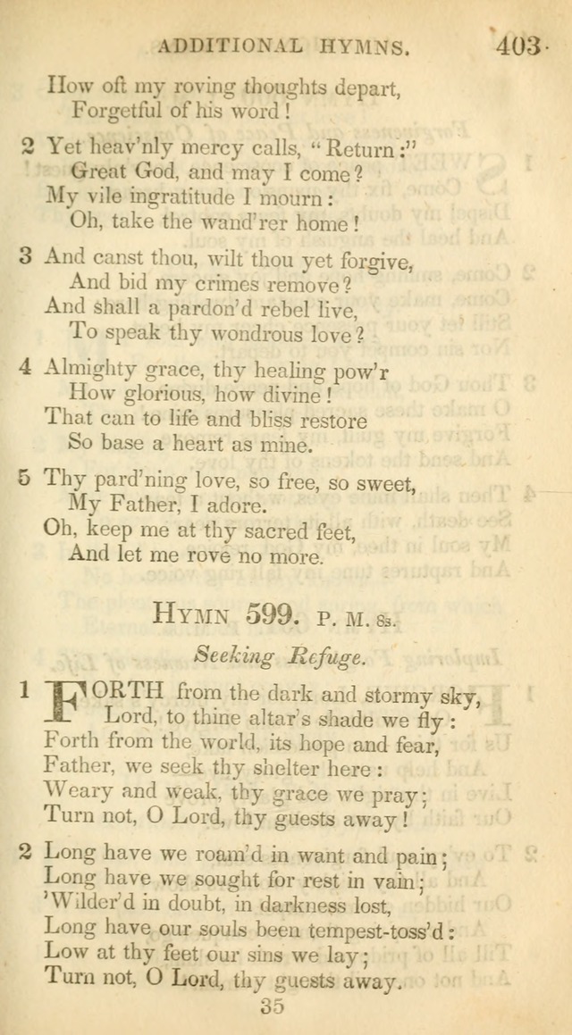 A Collection of Hymns and a Liturgy: for the use of Evangelical Lutheran Churches, to which are added prayers for families and individuals (New and Enl. Stereotype Ed.) page 403