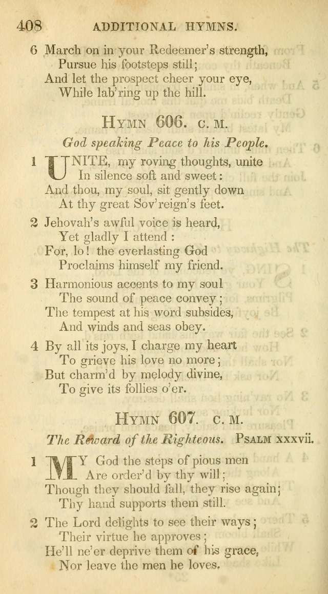 A Collection of Hymns and a Liturgy: for the use of Evangelical Lutheran Churches, to which are added prayers for families and individuals (New and Enl. Stereotype Ed.) page 408