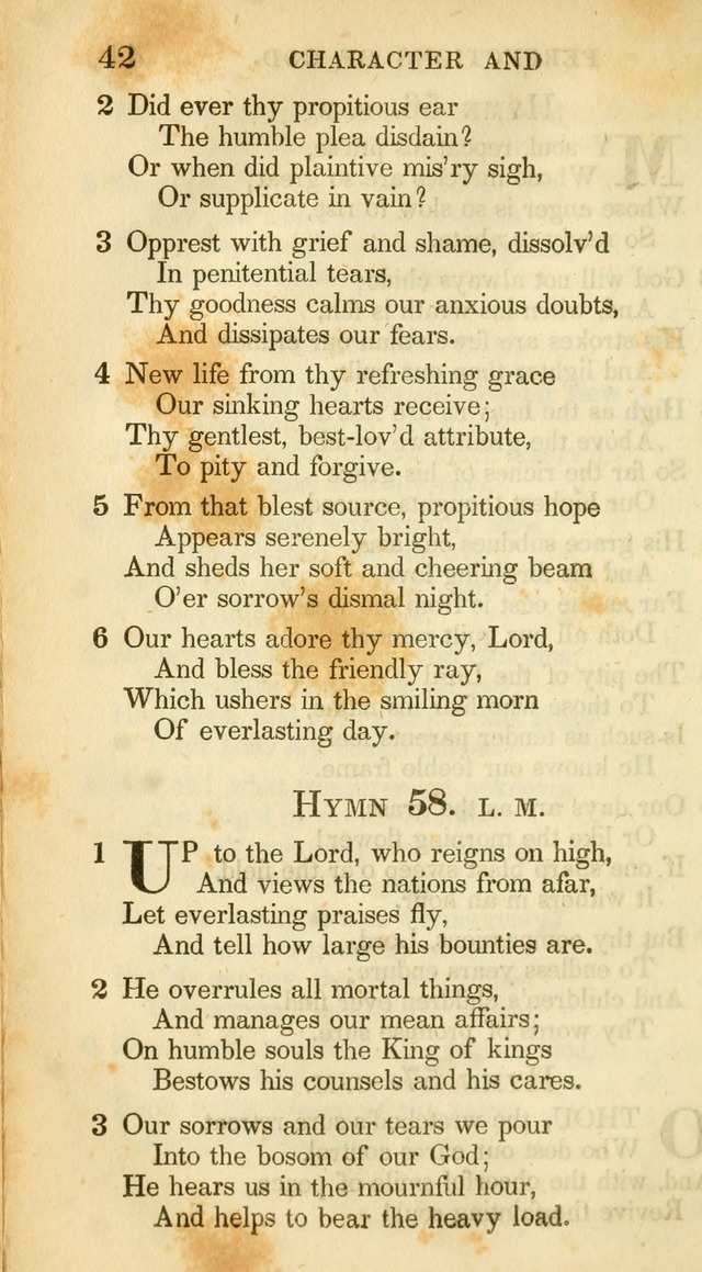A Collection of Hymns and a Liturgy: for the use of Evangelical Lutheran Churches, to which are added prayers for families and individuals (New and Enl. Stereotype Ed.) page 42