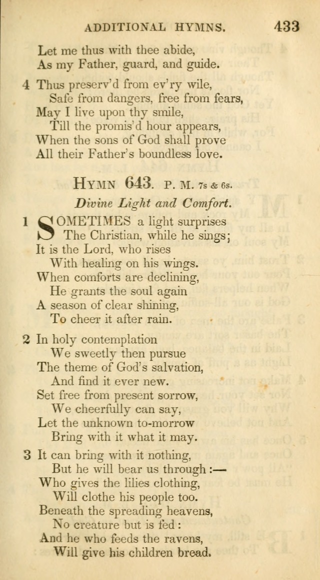 A Collection of Hymns and a Liturgy: for the use of Evangelical Lutheran Churches, to which are added prayers for families and individuals (New and Enl. Stereotype Ed.) page 433