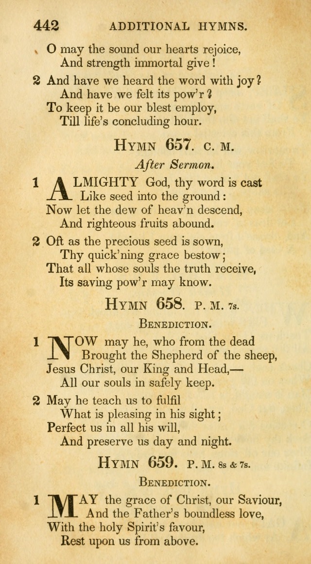 A Collection of Hymns and a Liturgy: for the use of Evangelical Lutheran Churches, to which are added prayers for families and individuals (New and Enl. Stereotype Ed.) page 442