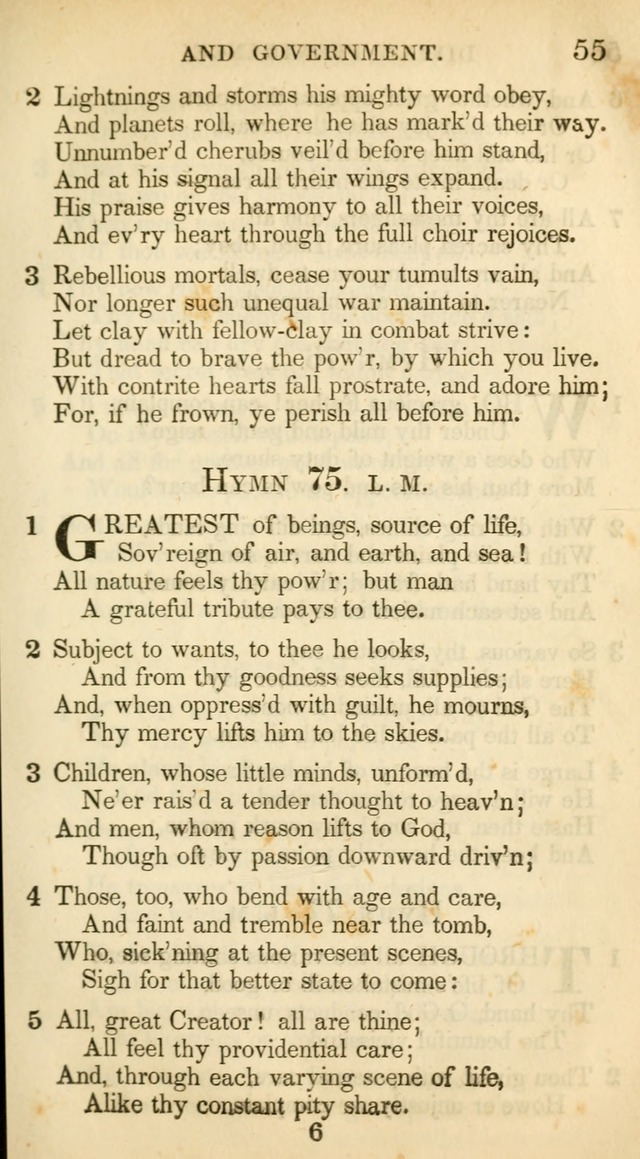 A Collection of Hymns and a Liturgy: for the use of Evangelical Lutheran Churches, to which are added prayers for families and individuals (New and Enl. Stereotype Ed.) page 55