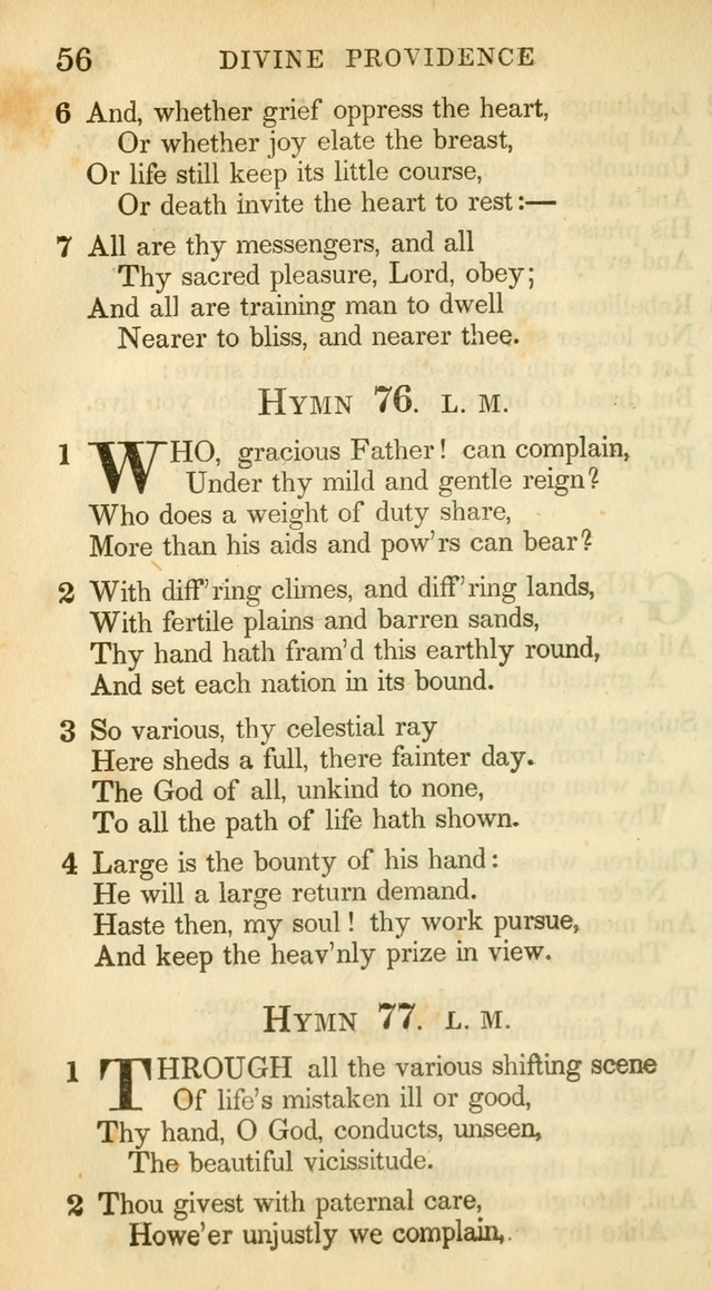 A Collection of Hymns and a Liturgy: for the use of Evangelical Lutheran Churches, to which are added prayers for families and individuals (New and Enl. Stereotype Ed.) page 56
