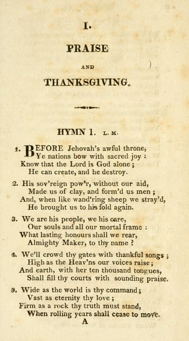 A Collection of Hymns and a Liturgy for the Use of Evangelical Lutheran Churches: to which are added prayers for families and individuals page 1
