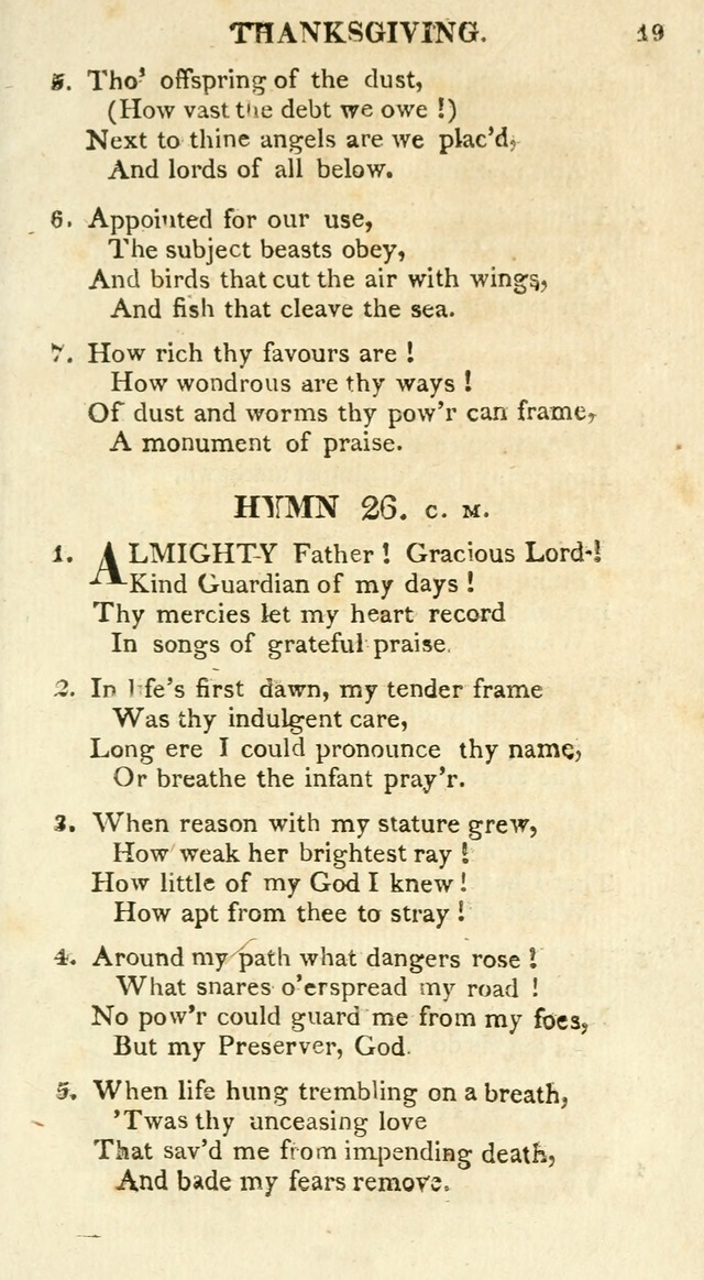 A Collection of Hymns and a Liturgy for the Use of Evangelical Lutheran Churches: to which are added prayers for families and individuals page 19
