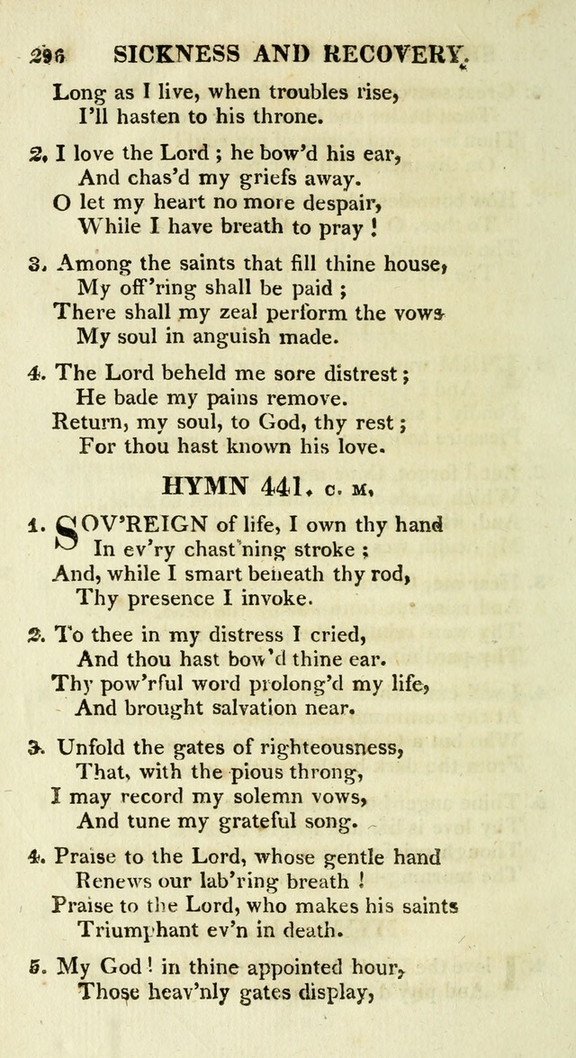 A Collection of Hymns and a Liturgy for the Use of Evangelical Lutheran Churches: to which are added prayers for families and individuals page 296