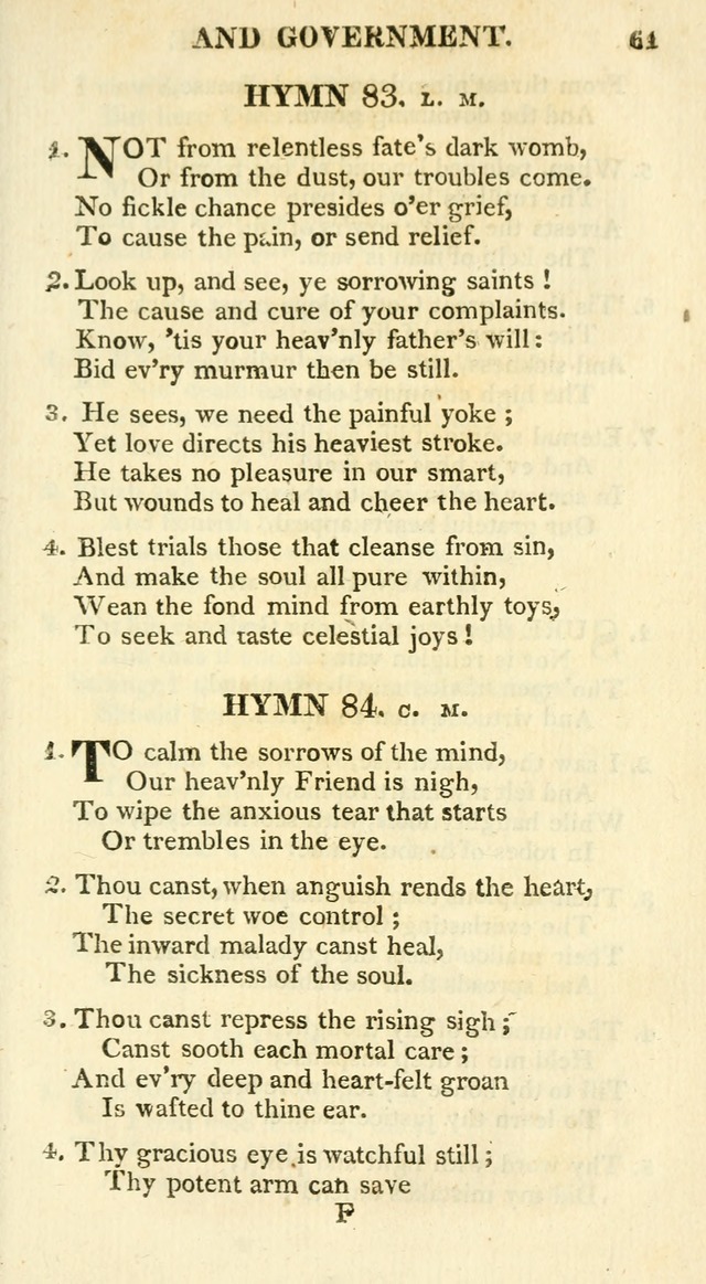 A Collection of Hymns and a Liturgy for the Use of Evangelical Lutheran Churches: to which are added prayers for families and individuals page 61