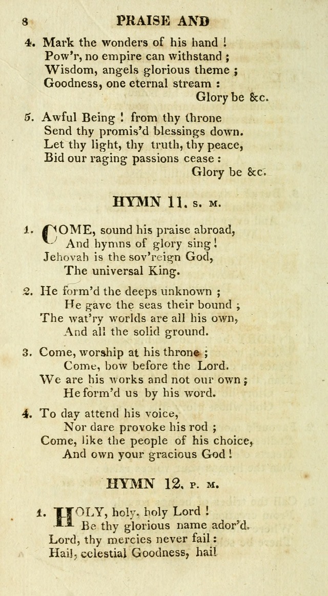 A Collection of Hymns and a Liturgy for the Use of Evangelical Lutheran Churches: to which are added prayers for families and individuals page 8