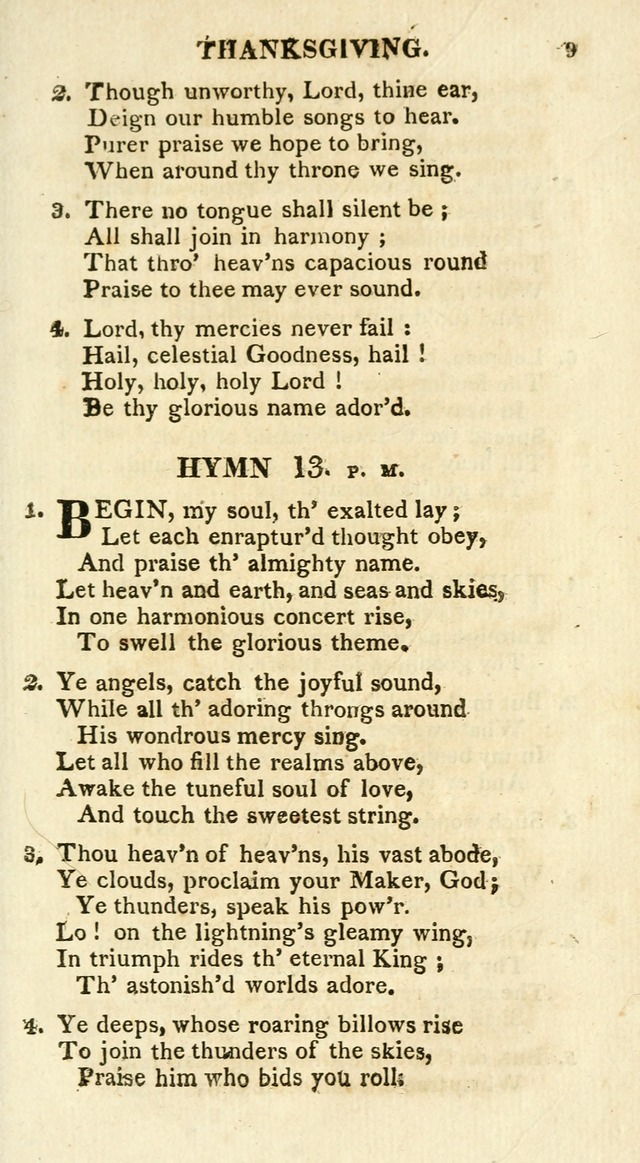 A Collection of Hymns and a Liturgy for the Use of Evangelical Lutheran Churches: to which are added prayers for families and individuals page 9