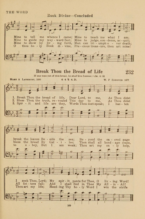 Church Hymnal, Mennonite: a collection of hymns and sacred songs suitable for use in public worship, worship in the home, and all general occasions (1st ed. ) [with Deutscher Anhang] page 169