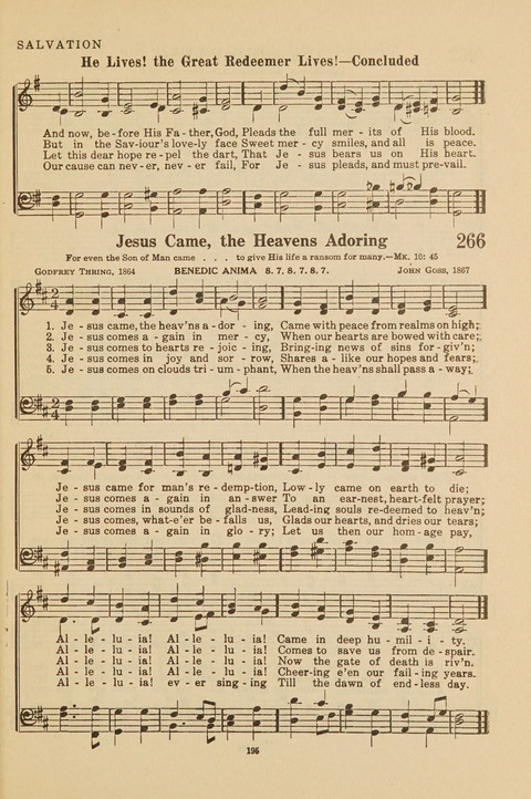Church Hymnal, Mennonite: a collection of hymns and sacred songs suitable for use in public worship, worship in the home, and all general occasions (1st ed. ) [with Deutscher Anhang] page 195