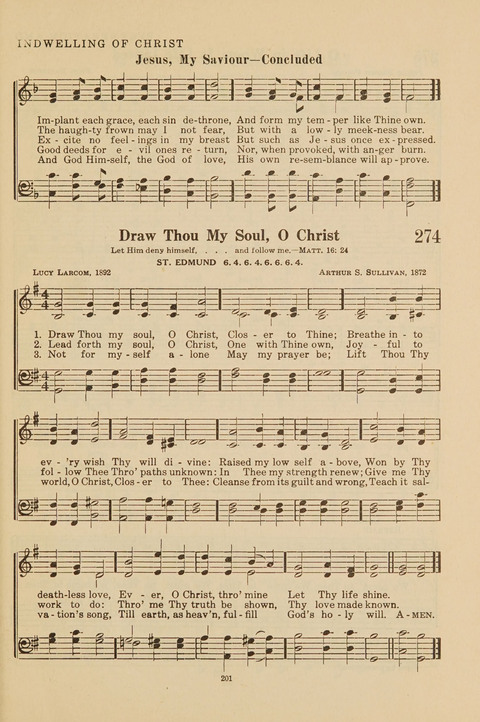 Church Hymnal, Mennonite: a collection of hymns and sacred songs suitable for use in public worship, worship in the home, and all general occasions (1st ed. ) [with Deutscher Anhang] page 201