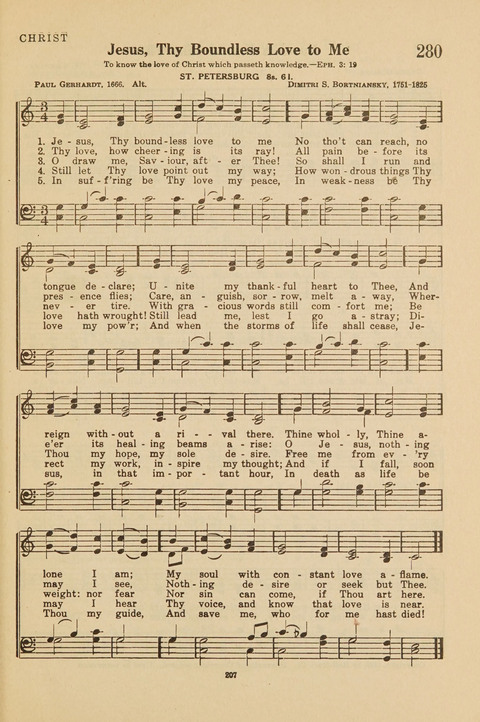 Church Hymnal, Mennonite: a collection of hymns and sacred songs suitable for use in public worship, worship in the home, and all general occasions (1st ed. ) [with Deutscher Anhang] page 207