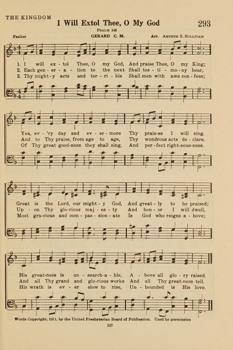 Church Hymnal, Mennonite: a collection of hymns and sacred songs suitable for use in public worship, worship in the home, and all general occasions (1st ed. ) [with Deutscher Anhang] page 217