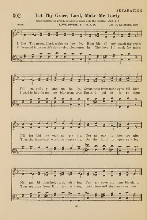 Church Hymnal, Mennonite: a collection of hymns and sacred songs suitable for use in public worship, worship in the home, and all general occasions (1st ed. ) [with Deutscher Anhang] page 224