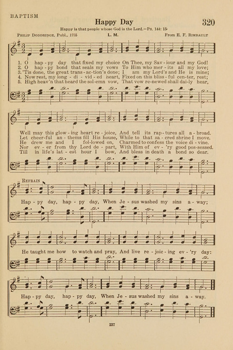 Church Hymnal, Mennonite: a collection of hymns and sacred songs suitable for use in public worship, worship in the home, and all general occasions (1st ed. ) [with Deutscher Anhang] page 237