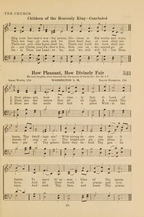 Church Hymnal, Mennonite: a collection of hymns and sacred songs suitable for use in public worship, worship in the home, and all general occasions (1st ed. ) [with Deutscher Anhang] page 255