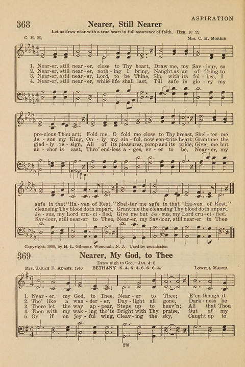 Church Hymnal, Mennonite: a collection of hymns and sacred songs suitable for use in public worship, worship in the home, and all general occasions (1st ed. ) [with Deutscher Anhang] page 270