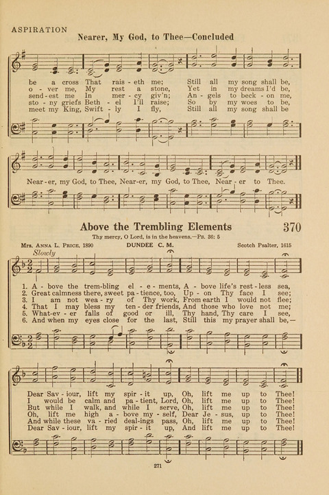 Church Hymnal, Mennonite: a collection of hymns and sacred songs suitable for use in public worship, worship in the home, and all general occasions (1st ed. ) [with Deutscher Anhang] page 271