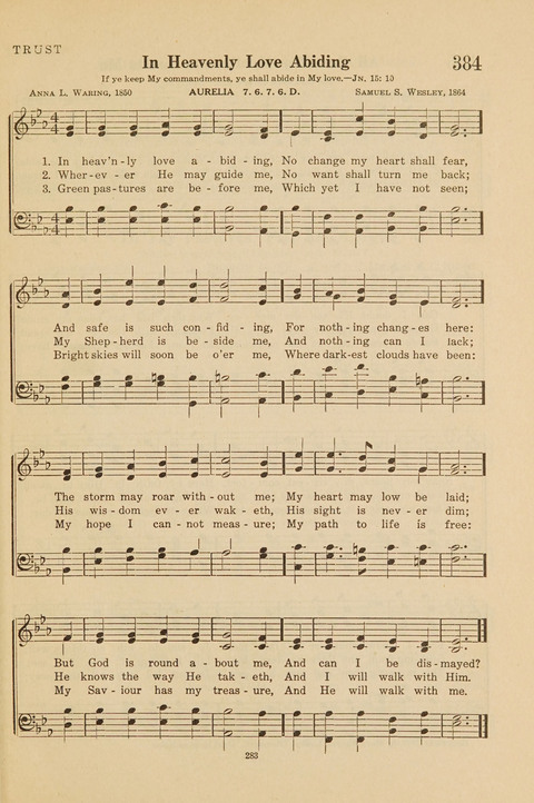 Church Hymnal, Mennonite: a collection of hymns and sacred songs suitable for use in public worship, worship in the home, and all general occasions (1st ed. ) [with Deutscher Anhang] page 283