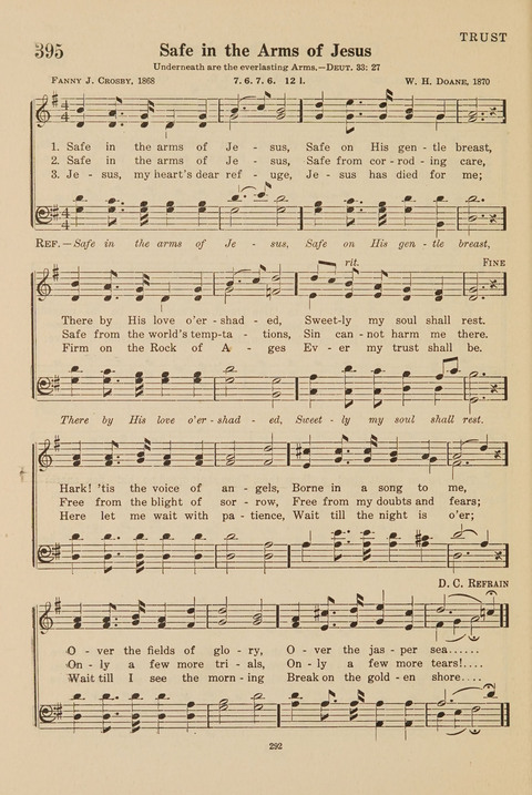 Church Hymnal, Mennonite: a collection of hymns and sacred songs suitable for use in public worship, worship in the home, and all general occasions (1st ed. ) [with Deutscher Anhang] page 292