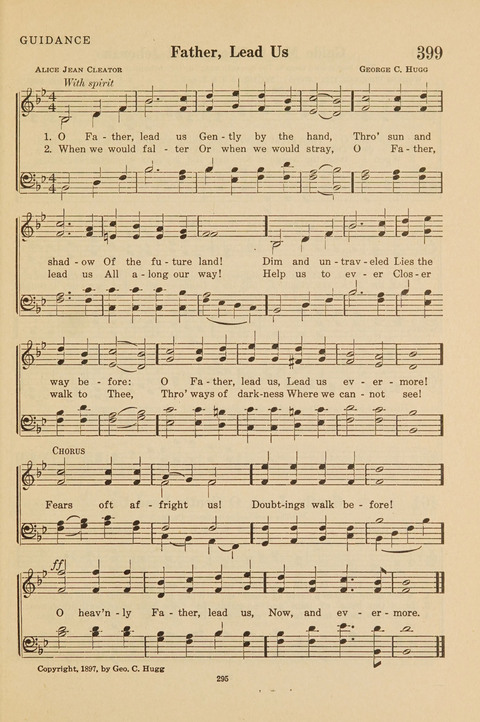 Church Hymnal, Mennonite: a collection of hymns and sacred songs suitable for use in public worship, worship in the home, and all general occasions (1st ed. ) [with Deutscher Anhang] page 295